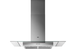 AEG DIX3950S 90cm Flat Glass Island Hood - St/Steel