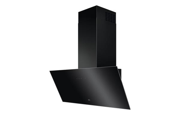AEG DVX5961HB 90cm Angled Chimney Hood - Black Glass