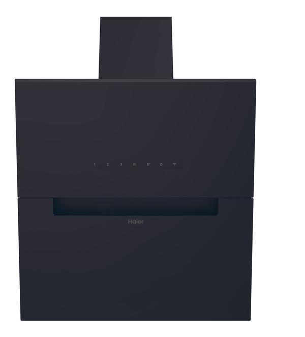 Haier HADG6CBS4BWIFI 60cm Chimney Hood - Black Glass