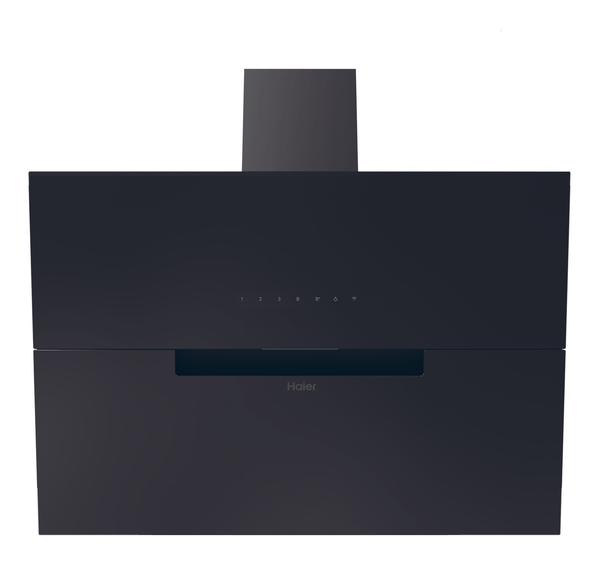 Haier HADG9CBS4BWIFI 90cm Chimney Hood - Black Glass