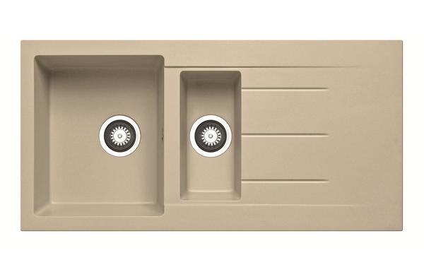 Prima Granite 1.5B & Drainer Inset Sink - Ivory