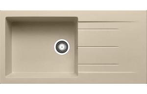 Prima Granite 1B & Drainer Inset Sink - Ivory