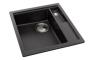 Abode LivInc Compact 1.25B Inset/Undermount Granite Sink - Metallic Black