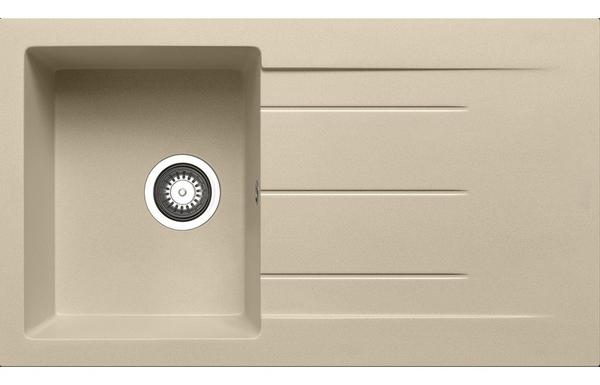 Prima Compact Granite 1B & Drainer Inset Sink - Ivory