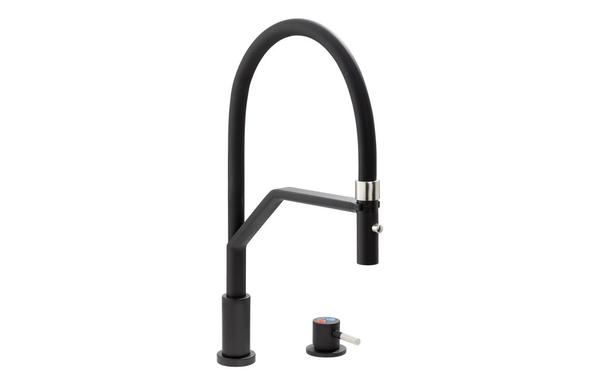 Abode LivInc Semi-Pro 2-Part Mixer Tap - Matt Black
