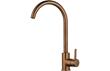 Prima Swan Neck Single Lever Mixer Tap - Copper