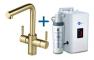 InSinkErator 3N1 L Shape Tap  Neo Tank & Filter Pack - Brushed Gold