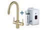 InSinkErator 3N1 J Shape Tap  Neo Tank & Filter Pack - Brushed Gold