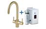 InSinkErator 4N1 J Shape Tap  Neo Tank & Filter Pack - Brushed Gold