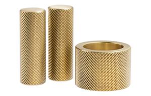 Abode Persona Knurled Handle & Aerator Pack - Brushed Brass