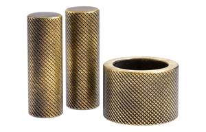 Abode Persona Knurled Handle & Aerator Pack - Antique Brass
