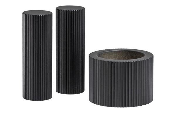 Abode Persona Fluted Handle & Aerator Pack - Matt Black