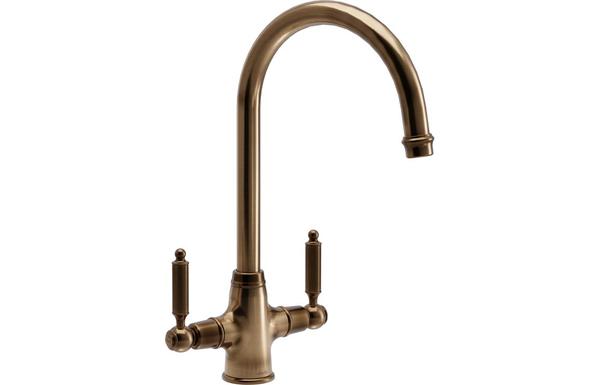 Abode Ornate Monobloc Mixer Tap - Antique Brass