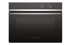 Fisher & Paykel Series 7 OM60NDLX1 B/I 900W Combination Microwave - Black & St/Steel