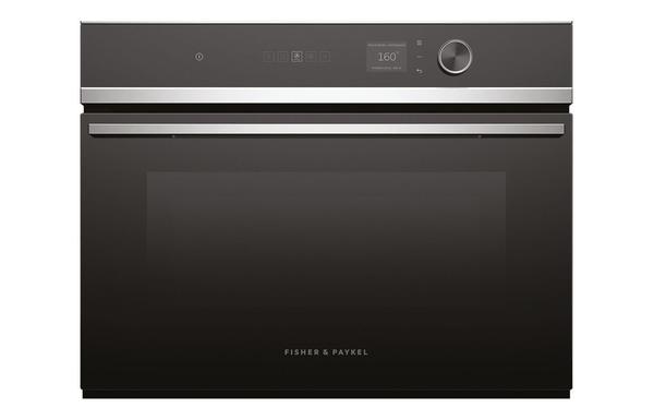 Fisher & Paykel Series 7 OM60NDLX1 B/I 900W Combination Microwave - Black & St/Steel