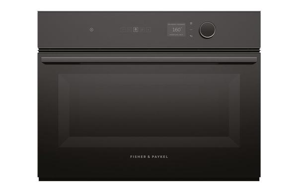 Fisher & Paykel Series 7 OM60NMLB1 B/I 900W Combination Microwave - Black