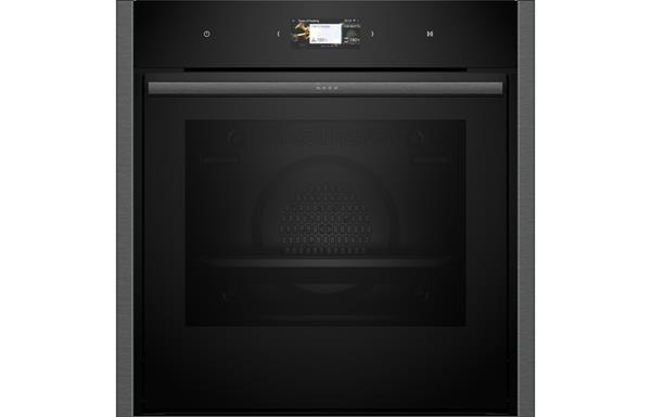 Neff N90 B64CS51G0B B/I Single Slide&Hide Electric Oven - Black w/Graphite Grey Trim