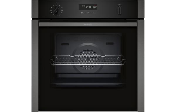 Neff N50 B6ACH7HG0B B/I Single Slide&Hide Pyrolytic Oven - Graphite Grey