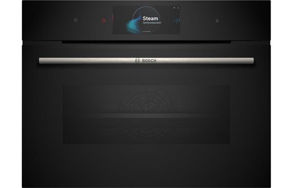 Bosch Series 8 CSG7584B1 B/I Compact Steam Oven - Black