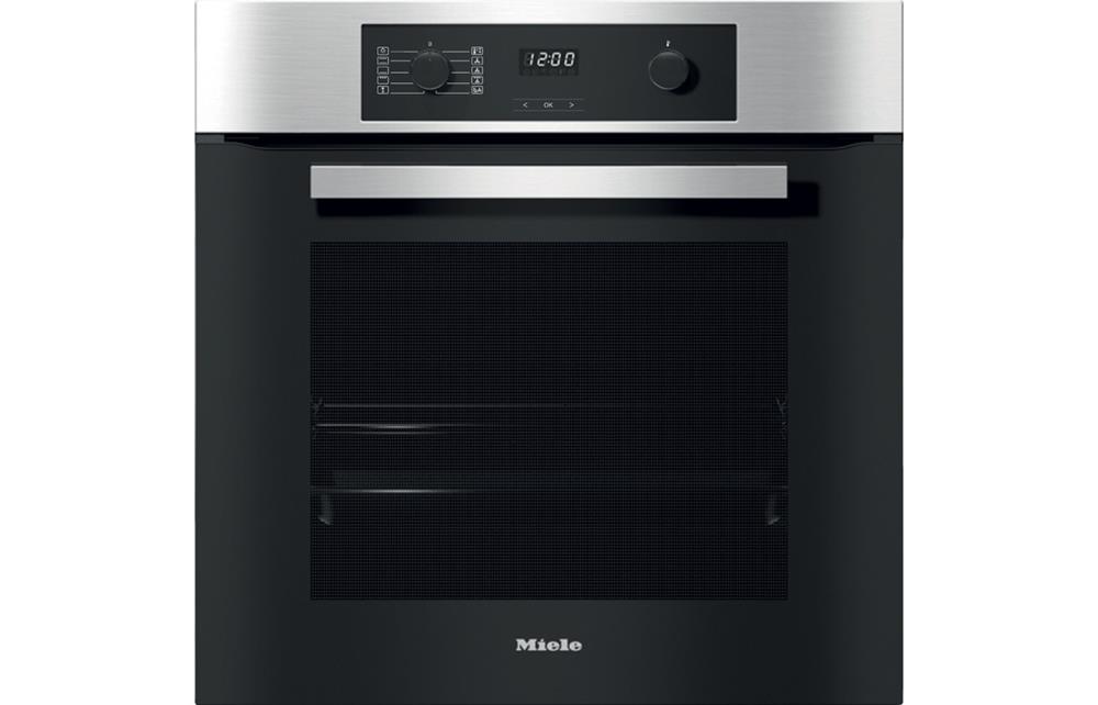 Miele H 22651 BP B/I Single Pyrolytic Oven Clean Steel, Ovens