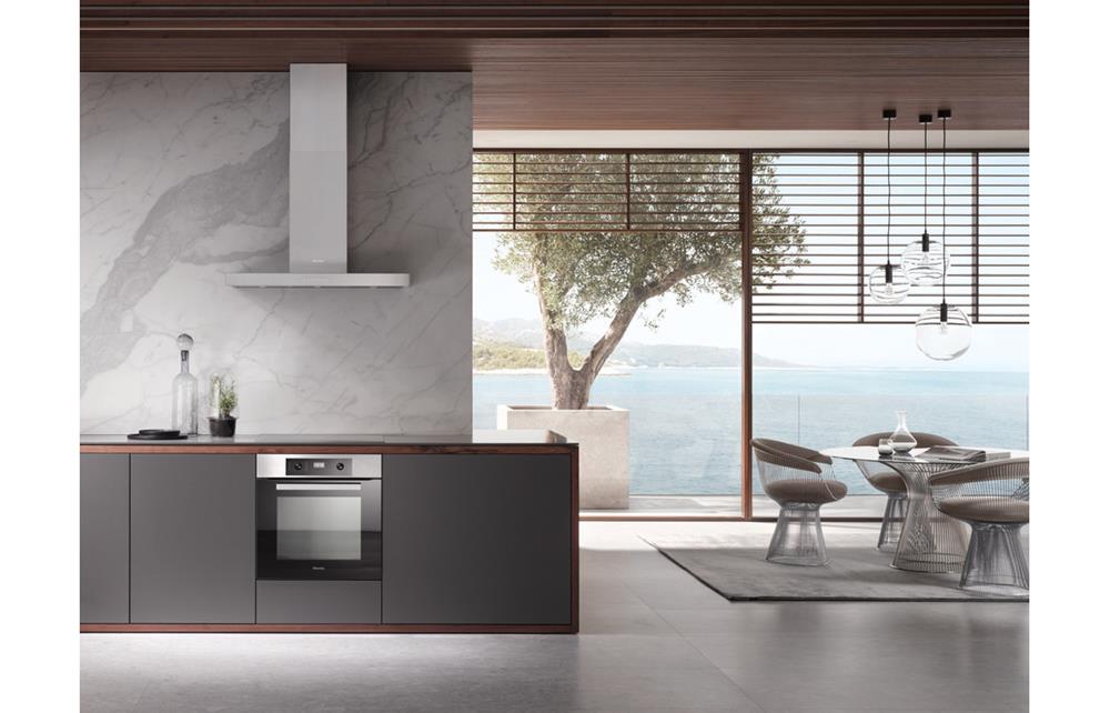 Miele H 22651 BP B/I Single Pyrolytic Oven Clean Steel, Ovens