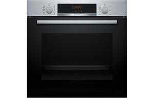 Bosch Series 4 HQA574BS3B Single Pyrolytic Oven w/Added Steam - Black & St/Steel