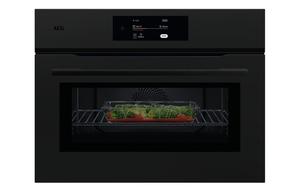 AEG NKK8N721T Compact Electric Oven - Matt Black