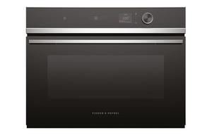 Fisher & Paykel Series 7 OS60NDLX1 18 Function Compact Steam Oven - Black & St/Steel