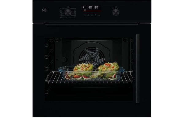AEG NBU5P401LB Single Pyrolytic Oven (LHH) - Black