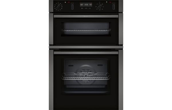 Neff N50 U2ACH7AG7B Double Pyrolytic Oven - Graphite Grey