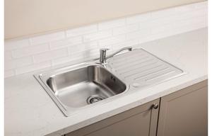 Abode Stria 1B Inset Sink & Hilton Tap Pack