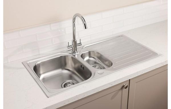 Abode Stria 1.5B Inset Sink & Marido Tap Pack