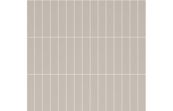Fibo 4x20cm Vertical Tile 600x580mm Splashback - Warm Grey (Pk/2)