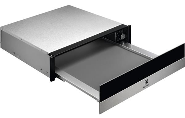 Electrolux EBD4X 14cm Warming Drawer - Black Glass & St/Steel
