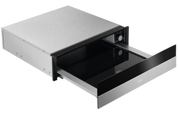 AEG KDK911424M 14cm Warming Drawer - Black Glass & St/Steel