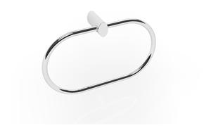 Rhona Towel Ring - Chrome