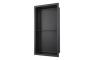 610x305mm Bathroom Niche - Matt Black