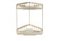 Fine 2-Tier Storage Basket - Brushed Brass
