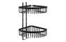 VitrA Root Double Sponge Basket - Matt Black