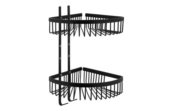 VitrA Root Double Sponge Basket - Matt Black