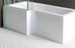 1700mm L Shape Front Bath Panel - White