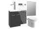 Benito 1000mm Furniture & BTW WC Pack - Anthracite Gloss (RH)