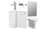 Benito 900mm Furniture & BTW WC Pack - White Gloss (LH)