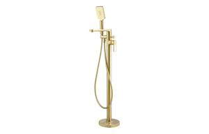 Abode Levarto Floor Standing Bath Shower Mixer - Brushed Brass
