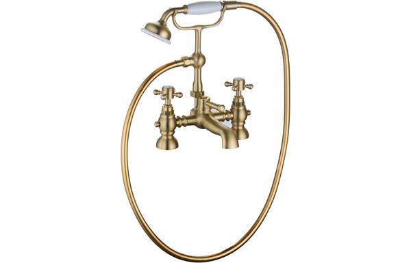 Forino Bath/Shower Mixer & Shower Kit - Brushed Brass