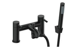Pontias Bath/Shower Mixer & Bracket - Matt Black