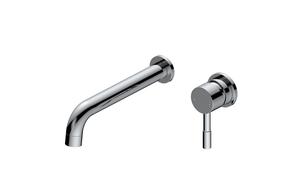 Pontias 220mm Wall Mounted Basin Mixer - Chrome