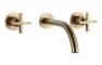 Abode Serenitie Wall Mounted Basin/Bath Mixer - Antique Brass