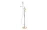 Abode Levarto Floor Standing Bath Shower Mixer - Matt White & Brass