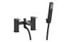 Rhodes Bath/Shower Mixer & Bracket - Matt Black